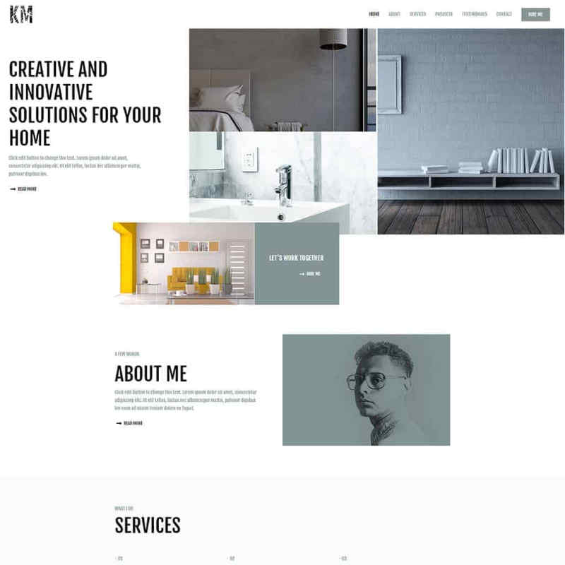 Interior Designer Website Template