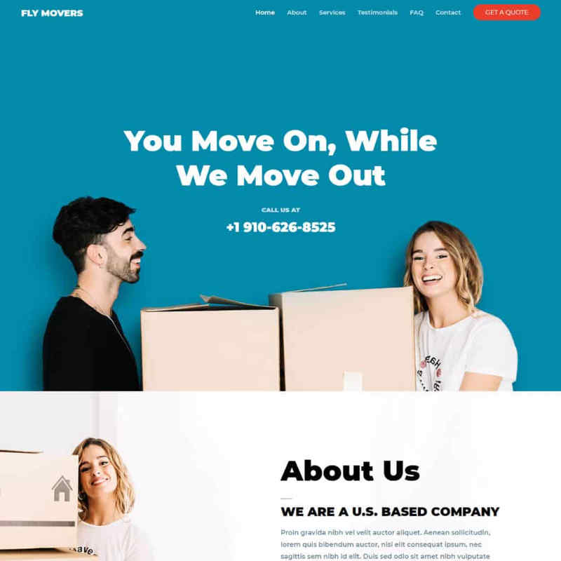 Moving Company Website Template